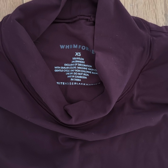 White House Black Market | WHBM Forme | All Ways Stretch Mock Neck Tank | sizeXS - Picture 2 of 3